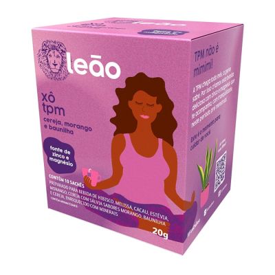 Cha Cereja, Morango E Baunilha Xo Tpm C/10 Saquinhos Leao