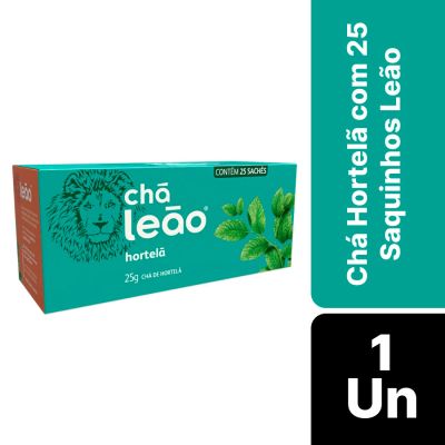 Cha Hortela C/ 25 Saquinhos Leao