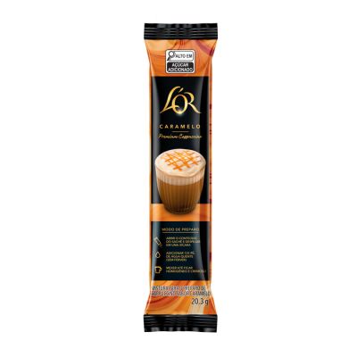 Cappuccino Soluvel Instantaneo Sache Caramelo 20,3g L'or