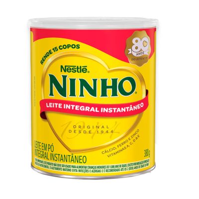 Leite Em Po Integral Instantaneo Lata 380g Ninho