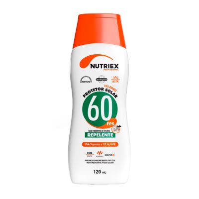 Protetor Solar Fps60 C/ Repelente 120ml Nutriex