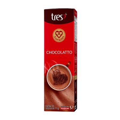 Capsula Chocolatto Tres 110g C/10 Unidades
