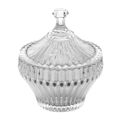 Pote De Vidro Bomboniere Cristal Renaissance 17,5x20cm 7229 Lyor