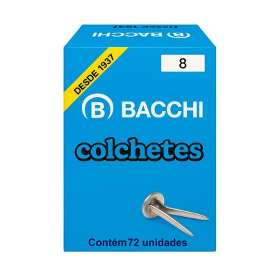 Colchete Nr.08 Cx C/72 Unid. Bacchi