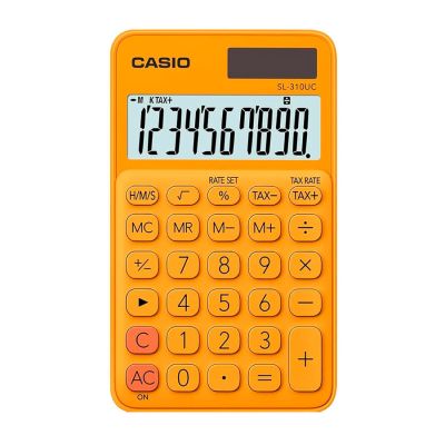 Calculadora Bolso 10 Digitos Sl-310uc-rg-w-dc Laranja Casio