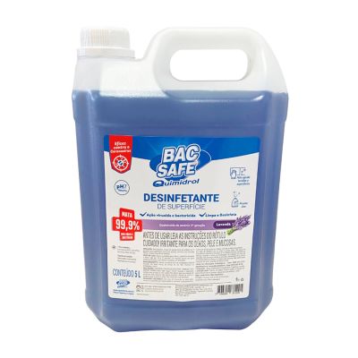 Desinfetante Bac Safe 5l Lavanda Quimidrol