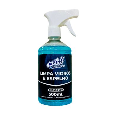 Limpa Vidros E Espelhos Spray 500ml All Clean