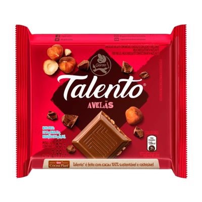 Chocolate Talento Avelas 85g