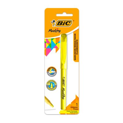 Marca Texto Brite Liner 522218 Amarelo Bls C/1 Bic