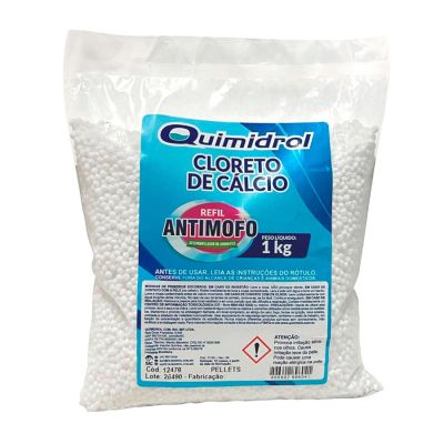 Cloreto De Calcio Pellets Bolinhas Antimofo 1kg Quimidrol
