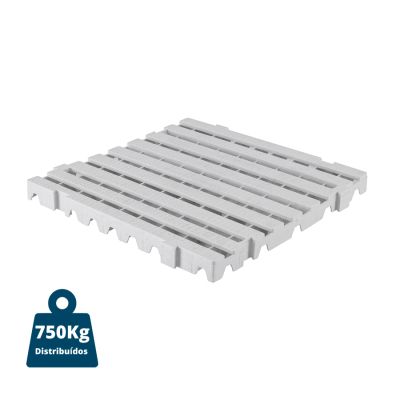 Estrado Branco Pe 50x50x4,5cm Tripacon