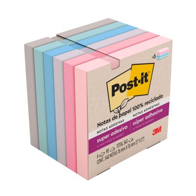 Post-it Colecao Para Viajar 540 Fls 76 X 76mm 3m