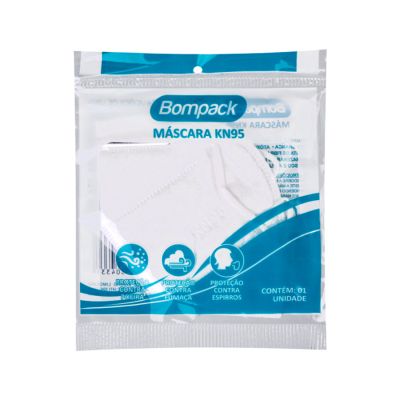 Mascara Descartvavel C/ Elastico Kn95 Branca C/1 Bompack