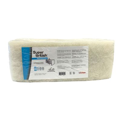 Fibra P/ Limpeza Macia Branca C/10 100 X 260mm Super British