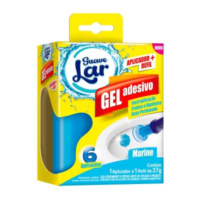 Gel Sanitario Adesivo Aparelho + Refil Marine 37g Suave Lar