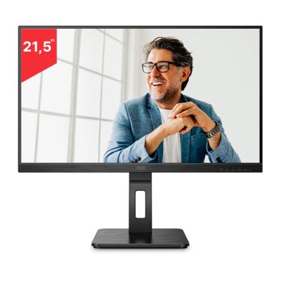 Monitor 21,5 Led Full Hd / 75hz / Widescreen / Vga / Hdmi /ajuste De Altura 22p2um Aoc