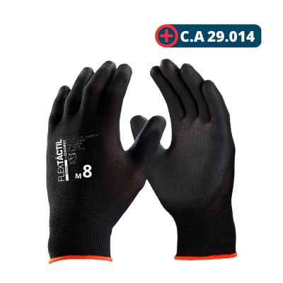 Luva Tricotada Flextactil Preta M Danny (ca 29014)