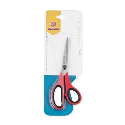 Tesoura Uso Geral Cushion Soft Vermelha 1860-3 Mundial