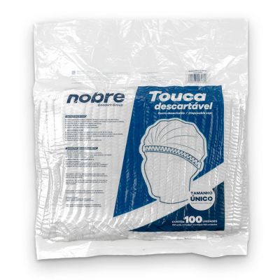 Touca Descartavel Sanfonada  Pct C/100 Un Nobre 63393