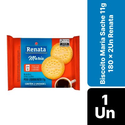 Biscoito Maria Sache 11g 180x2un Renata
