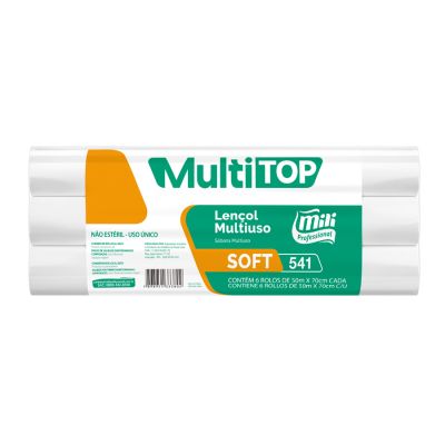 Lencol Multiuso Soft 50m X 70cm 20g C/ 6 Mili Professional 541