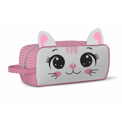Estojo Escolar Medio Simples Mini Puppy Miss Cat Ac Bag