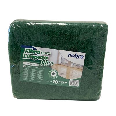 Fibra Limpeza Geral Verde 98 X 228mm C/10 Nobre