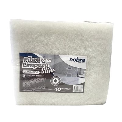 Fibra Limpeza Leve Branca 98 X 228mm C/10 Nobre
