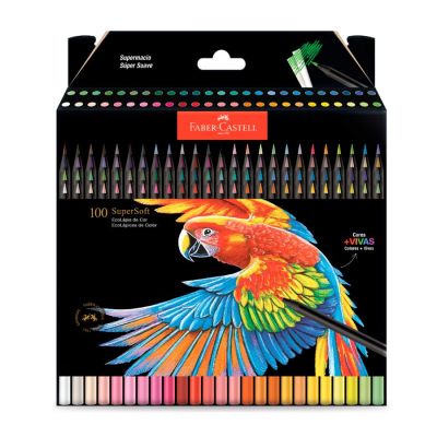 Lapis De Cor Ecolapis Supersoft 100 Cores Faber-castell