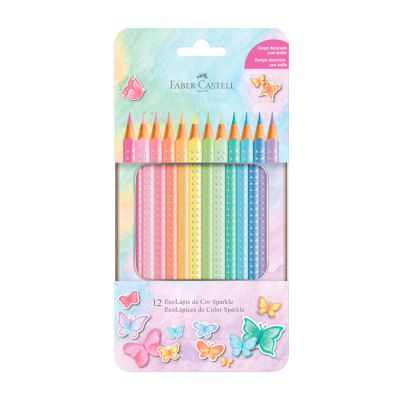 Lapis De Cor Ecolapis Sparkle 12 Cores Faber-castell