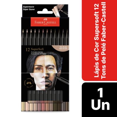 Lapis De Cor Supersoft 12 Tons De Pele 210713 Faber-castell