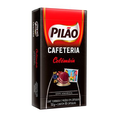 Capsula Cafe Espresso Pilao Colombia 52g C/10 Unidades
