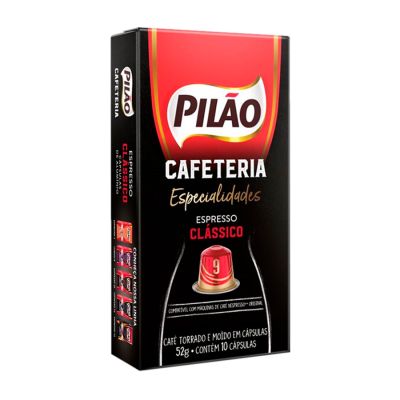 Capsula Cafe Espresso Pilao Especialidades 9 52g C/10 Unidades