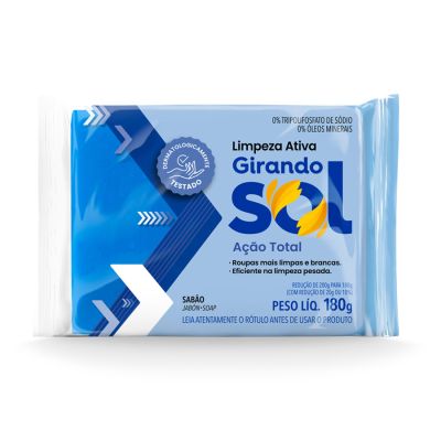 Sabao Em Barra Acao Total 180g Girando Sol