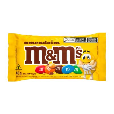 Chocolate Confeito Ao Leite C/ Amendoim 40g M&ms