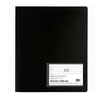 Pasta Catalogo 10 Plasticos A4 Preto 1028pp-pr Dac