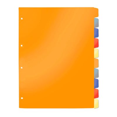 Divisoria Fichario A4 C/10 Materias Colorida 6922-cl Dac