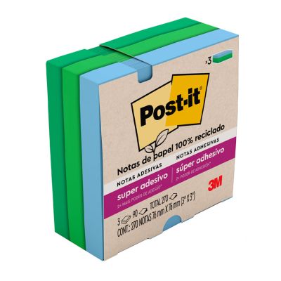 Post-it Colecao Oasis 270 Fls 76 X 76mm 3m