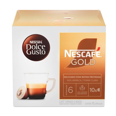 Capsula Cafe Gold Lungo 6 Dolce Gusto C/10 Unidades