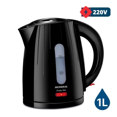 Chaleira Eletrica Pratic Hot 1l Ce-07 Preto 220v Mondial