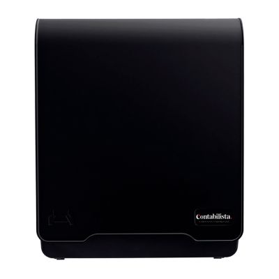 Suporte P/ Papel Toalha Bobina Auto-corte 200m Preto Brave Contabilista 66855