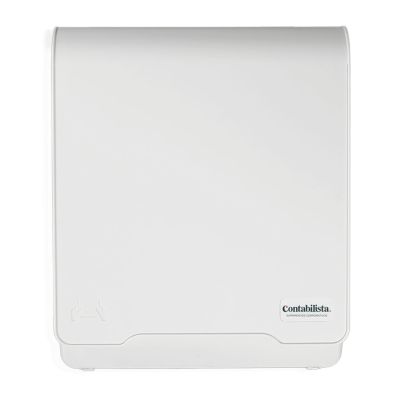 Suporte P/ Papel Toalha Bobina Auto-corte 200m Branco Brave Contabilista 66854