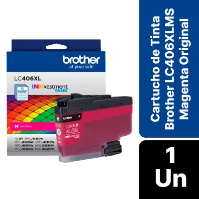Cartucho De Tinta Brother Lc406xlms Magenta Original
