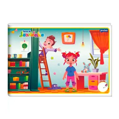 Caderno Desenho Brochura Capa Dura 1/4 40fls Jandaia