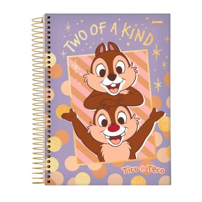 Caderno Universitario Capa Dura 1x1 80fls Tico & Teco Jandaia