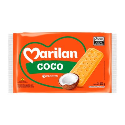 Biscoito Coco 300g Marilan