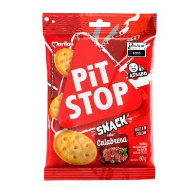 Biscoito Salgado Calabresa Pit Stop 60g Marilan