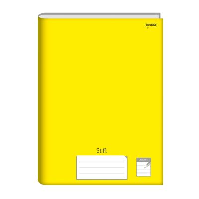 Caderno Caligrafia Brochura Capa Dura 1/4 96fls Stiff Amarelo Jandaia
