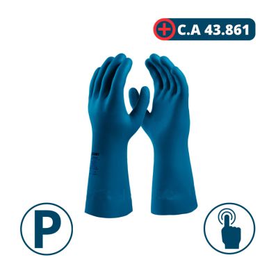 Luva Nitrisilver C/ Forro M Azul Danny (ca 43861)