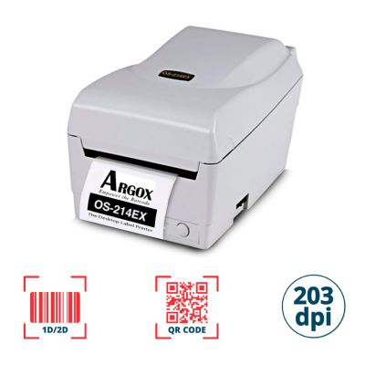 Impressora Termica De Etiqueta Os214ex Pro Ethernet / Duo Usb / Serial Argox